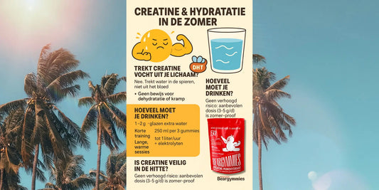 Creatine & Water: Moet je extra drinken in de zomer?