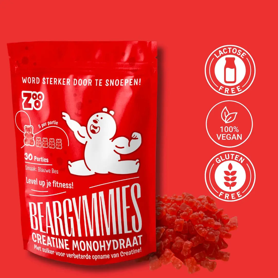 Beargymmies creatine gummies – 100% vegan supplement met 1g creatine per gummy