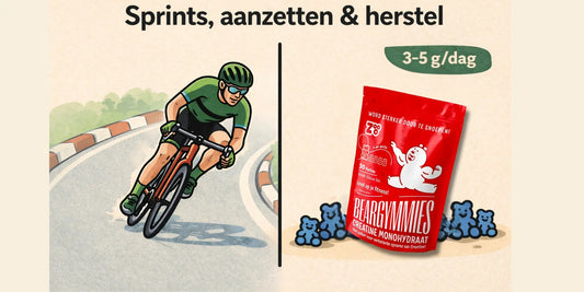 Creatine voor fietsers: sprint, klimmen en dosering
