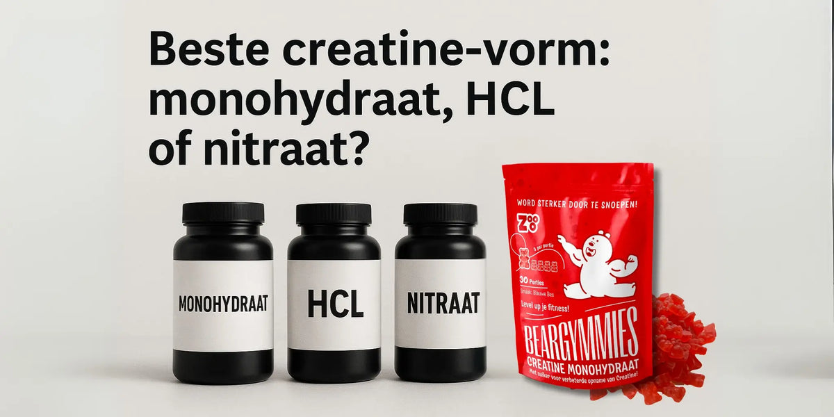 Vergelijking van creatine monohydraat, HCl en creatine nitraat