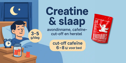 Creatine & slaap: avondinname, cafeïne-cut-off en herstel – Beargymmies®