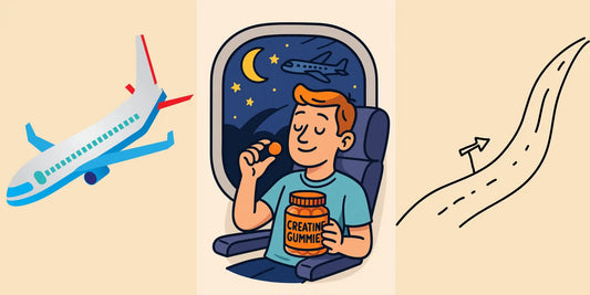 Creatine Gummies & Slaap/Jetlag 2025 – Slim protocol voor nachten met weinig slaap en lange vluchten