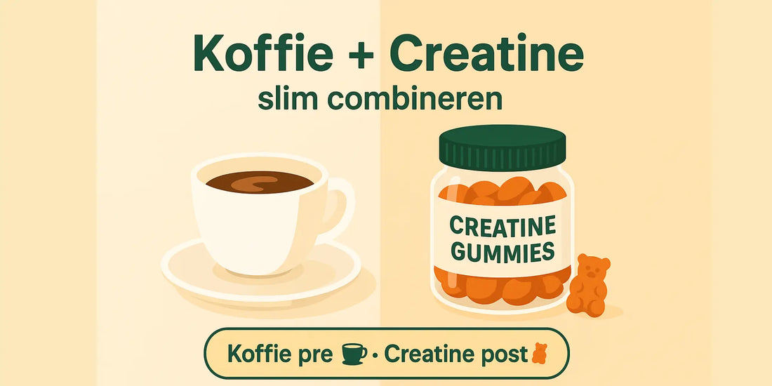 Creatine + koffie/cafeïne: samen of apart? (2025) – timing, maagcomfort & schema’s