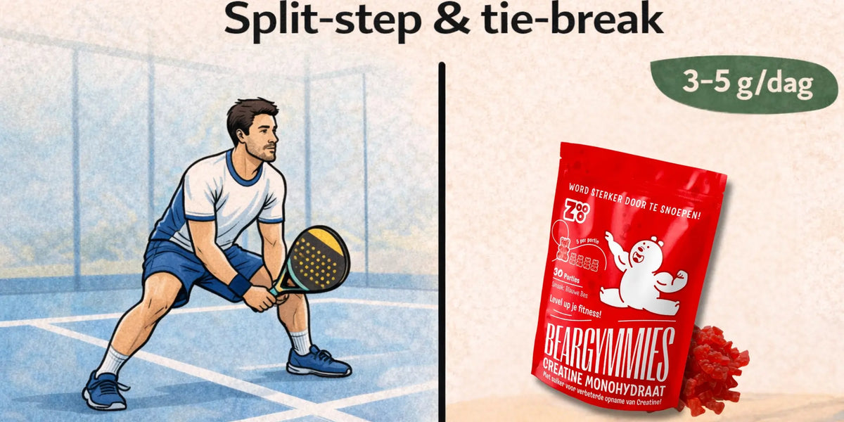 Padelspeler vergelijkt creatine, training en wedstrijdprestatie