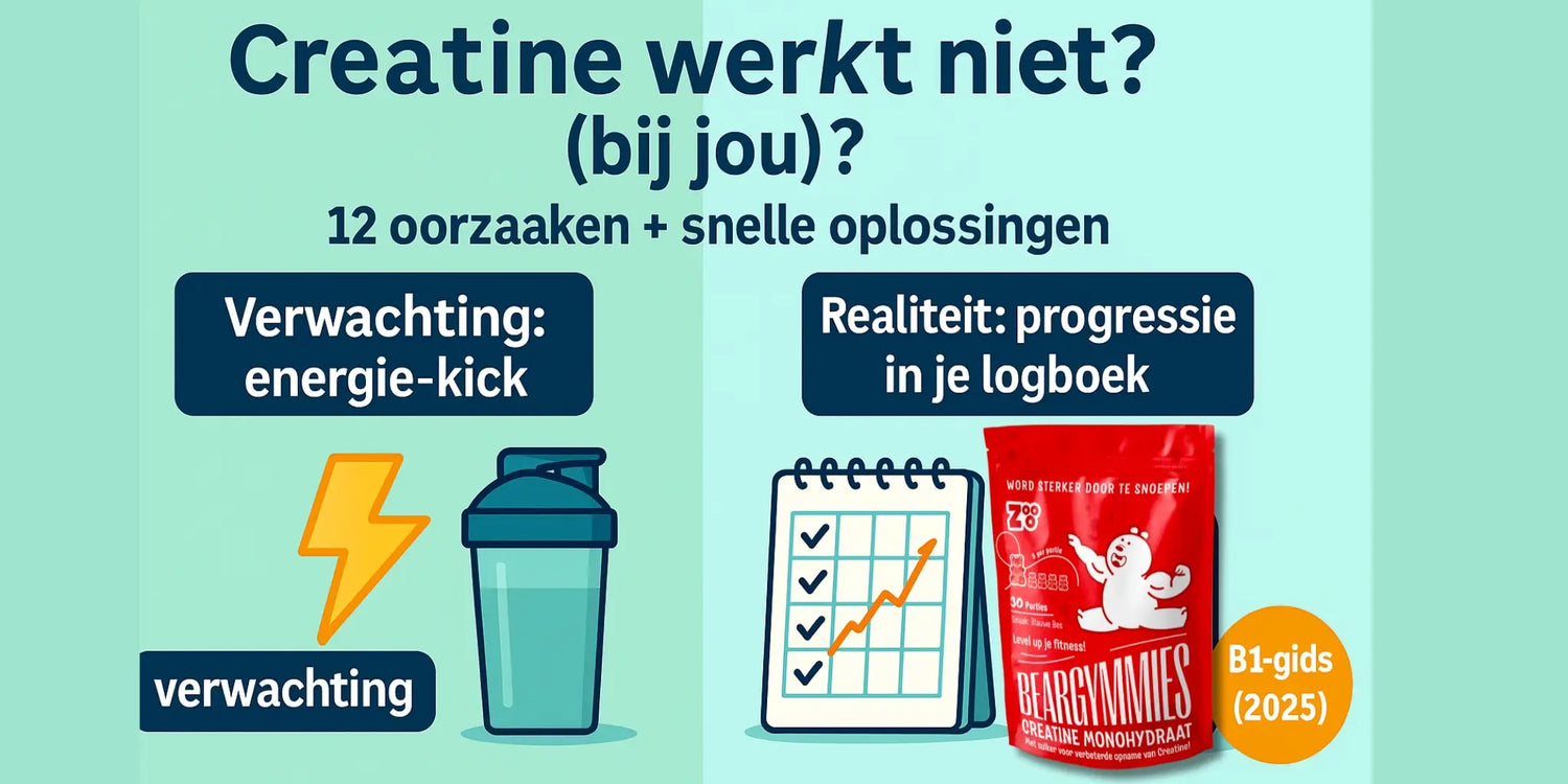 Creatine werkt niet (bij jou)? 12 oorzaken + snelle oplossingen (2025)